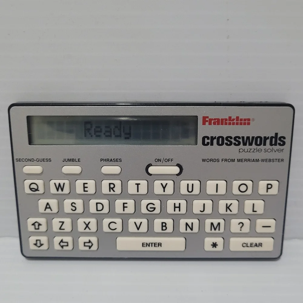 Vintage Franklin Crosswords Puzzle Solver CW-40 Electronic Handheld No Case.